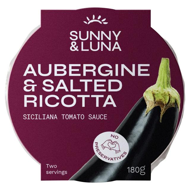 Sunny & Luna 180g Aubergine & Salted Ricotta Siciliana Tomato Sauce