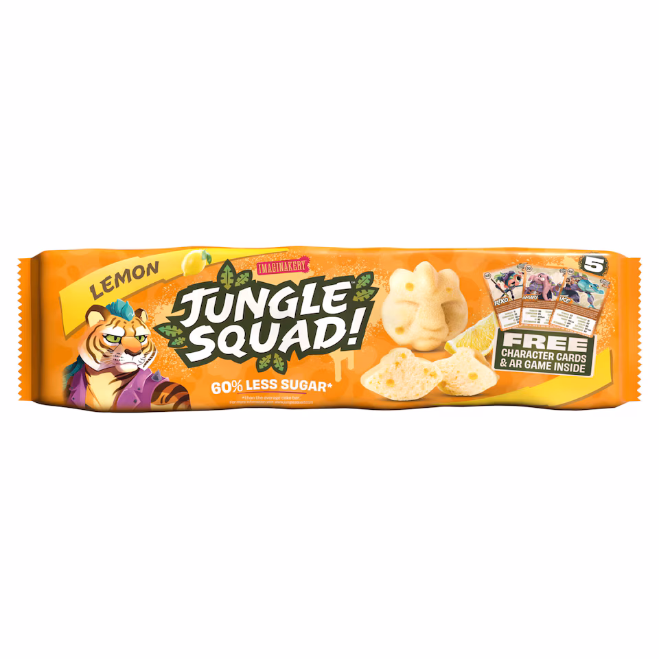 Jungle Squad Lemon 5 lunch box cake bars