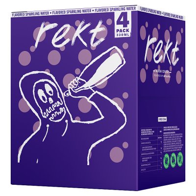 REKT Moon Crush White Peach Sparkling Water