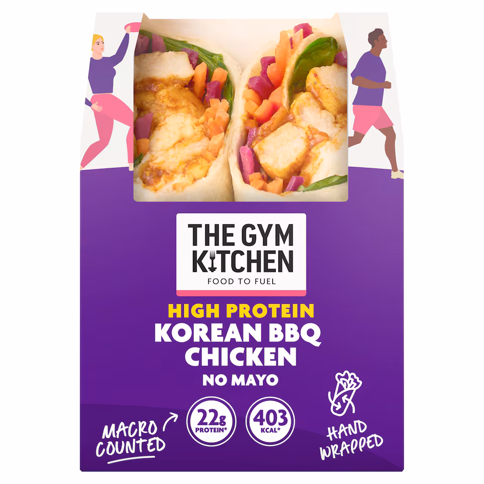 The Gym Kitchen Korean BBQ Chicken Wrap