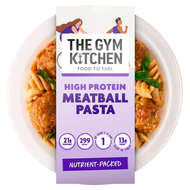 The Gym Kitchen 280g High Protein Meatball Pasta Ready Meal