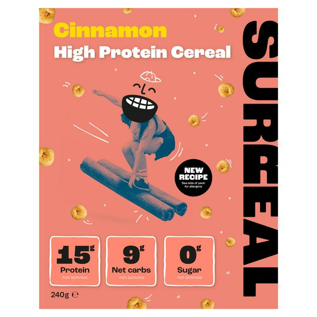Surreal Cinnamon High Protein Zero Sugar Gluten Free Cereal 240g