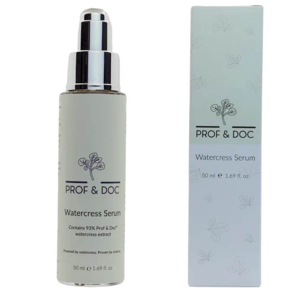 Prof & Doc Watercress Serum 93% Extract | Hydrating Skin & Scalp Serum for Sensitive Skin | Vegan Moisturising Barrier Support Serum