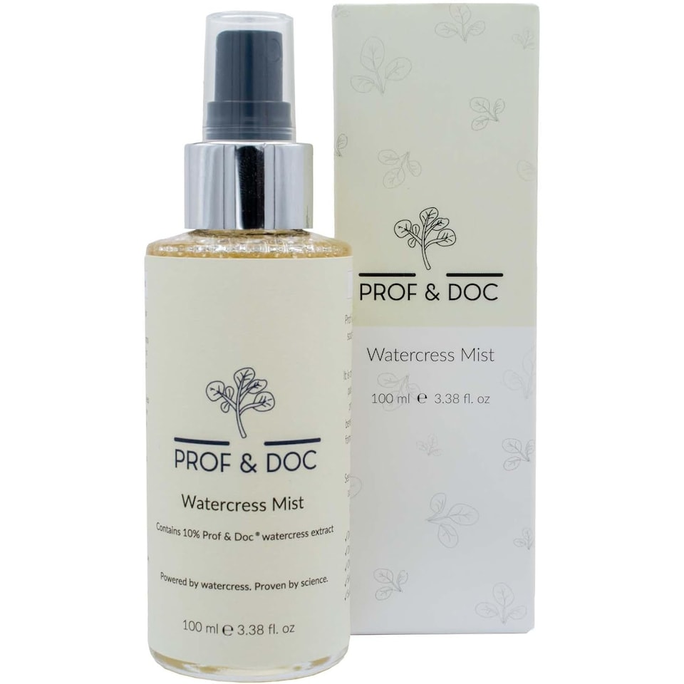 Prof & Doc Watercress Cooling Mist 10% Extract | Refreshing Vegan Face & Body Mist for Sensitive & Dry Skin | Lightweight Skin Barrier Spray