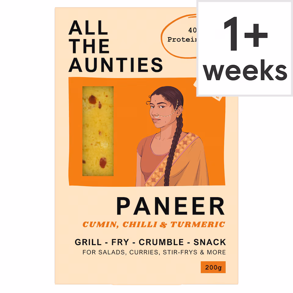 All The Aunties Cumin, Chilli & Turmeric Paneer 200g