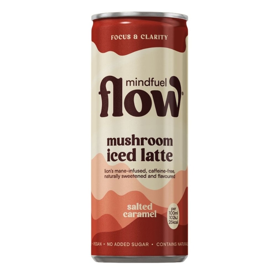 Mindfuel Flow Perform - Lion's Mane Oat Latte Salted Caramel 4 x 250ml