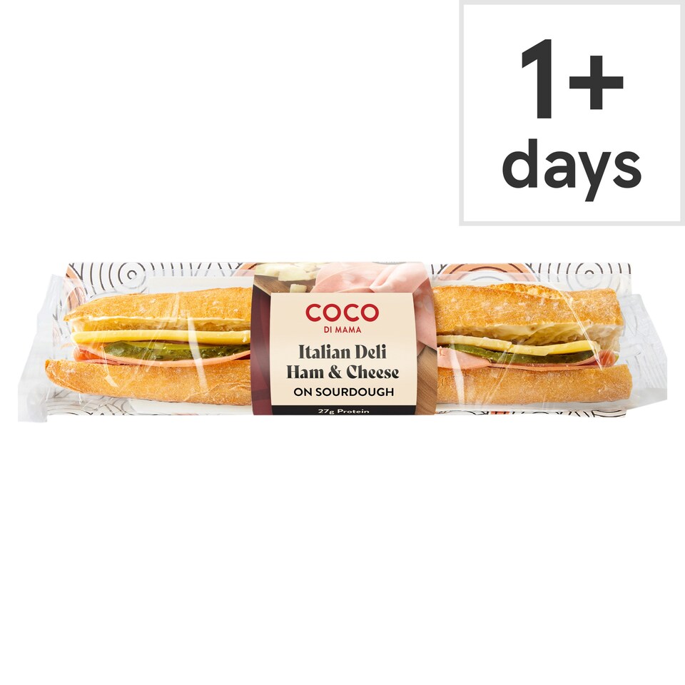 Coco Di Mama Italian Deli Ham & Cheese Baguette
