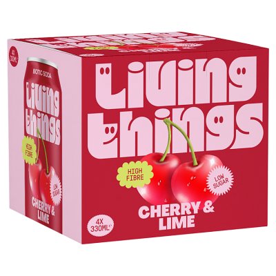 Living Things Cherry & Lime Soda
