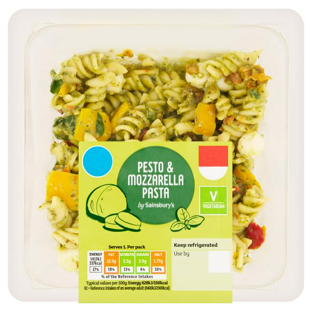 Sainsbury's Pesto & Mozzarella Pasta 225g