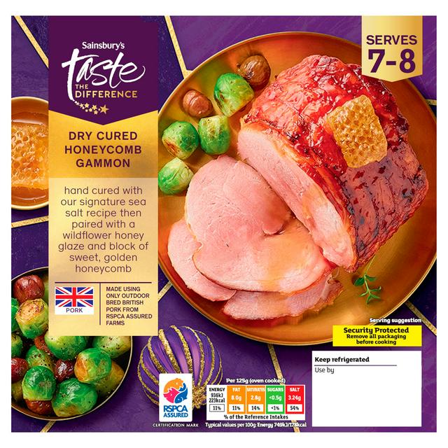 Sainsbury's Honeycomb Gammon Joint with a Wildflower Honey Glaze, Taste the Difference 1.35kg