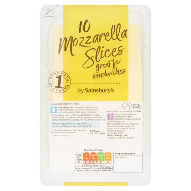 Sainsbury's Mozzarella Slices 250g