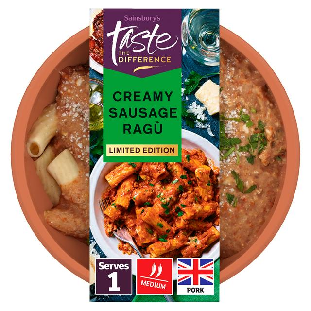 Sainsbury's Creamy Sausage Ragu, Limited Edition, Taste the Difference 375g