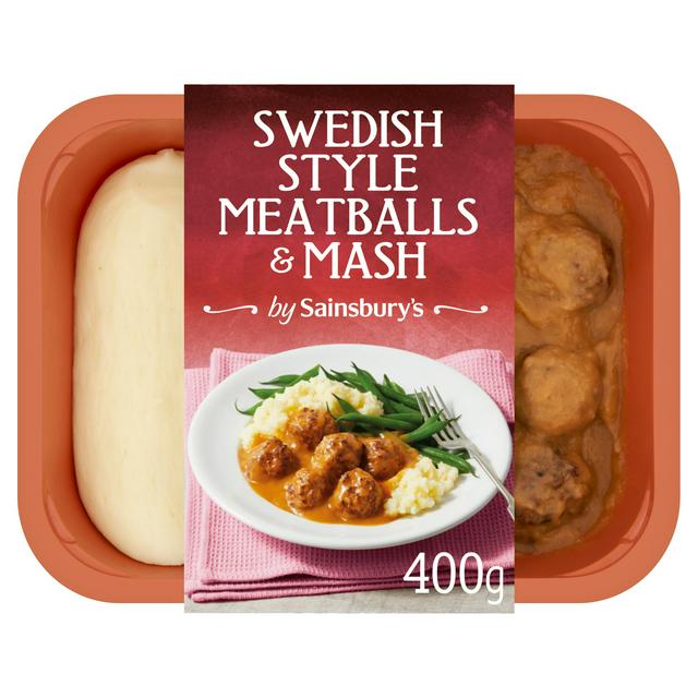 Sainsbury's Swedish Style Meatballs & Mash 400g