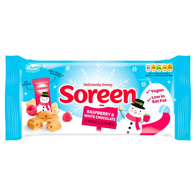 Soreen Raspberry & White Choc Mini Loaves x5 150g