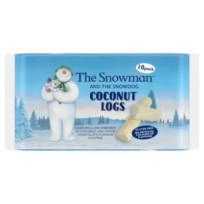 The Snowman and The Snowdog 10 Coconut Logs