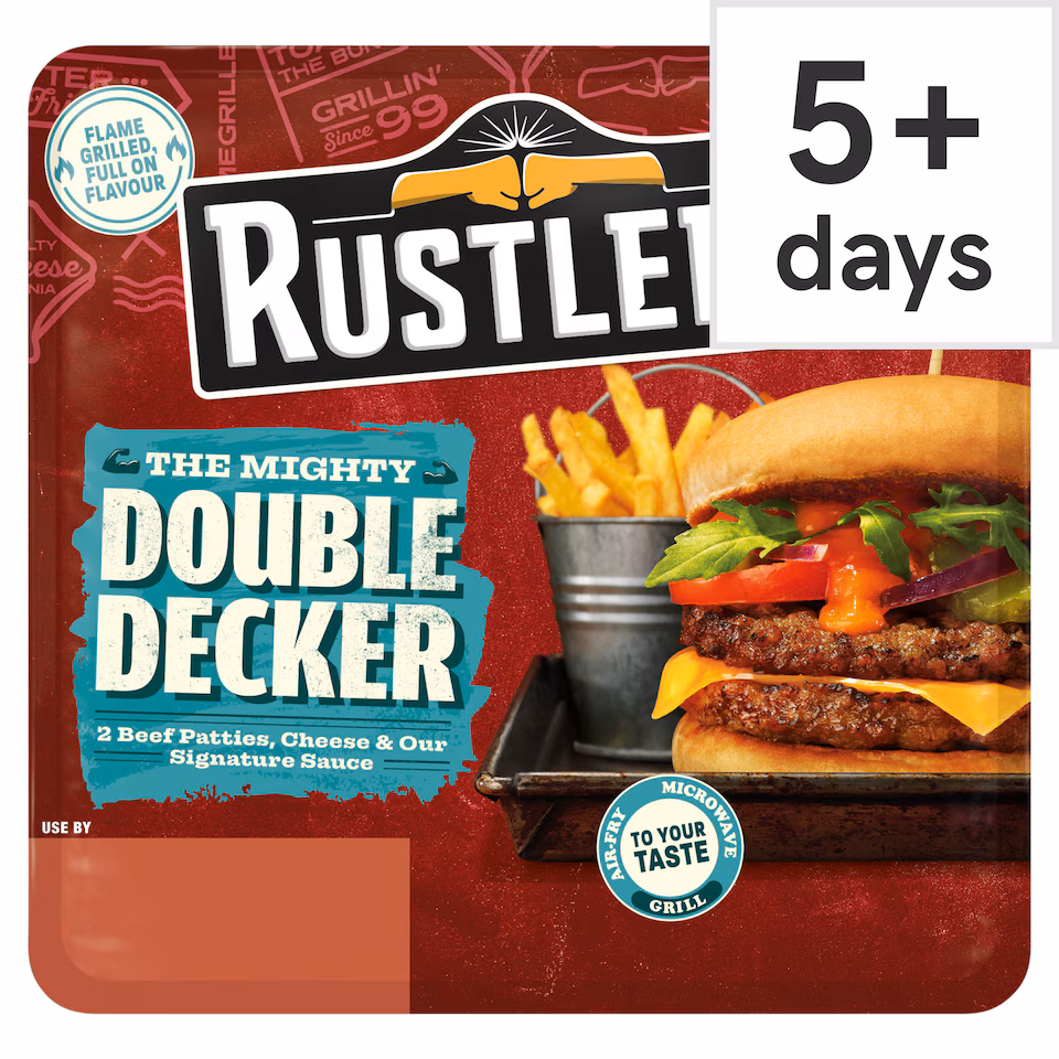 Rustlers Double Decker Cheese Burger 237G