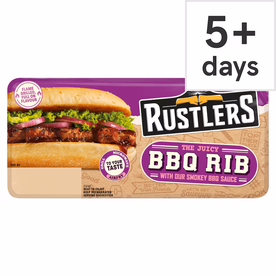 Rustlers Bbq Pork Rib Sandwich 157G