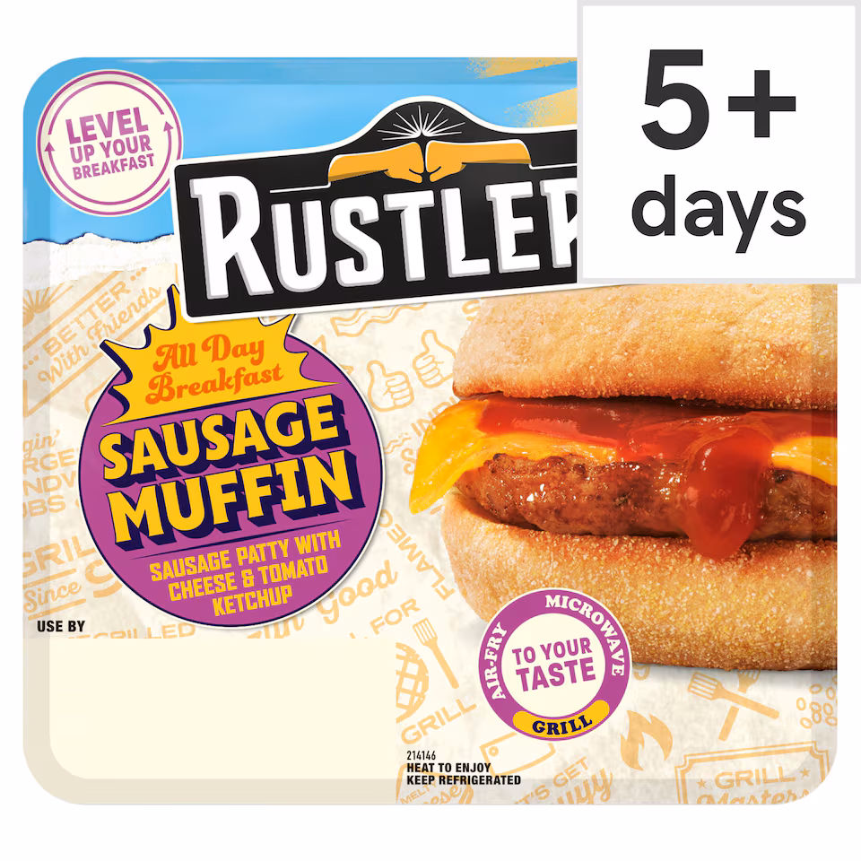 Rustlers All Day Breakfast Sausage Muffin 155G