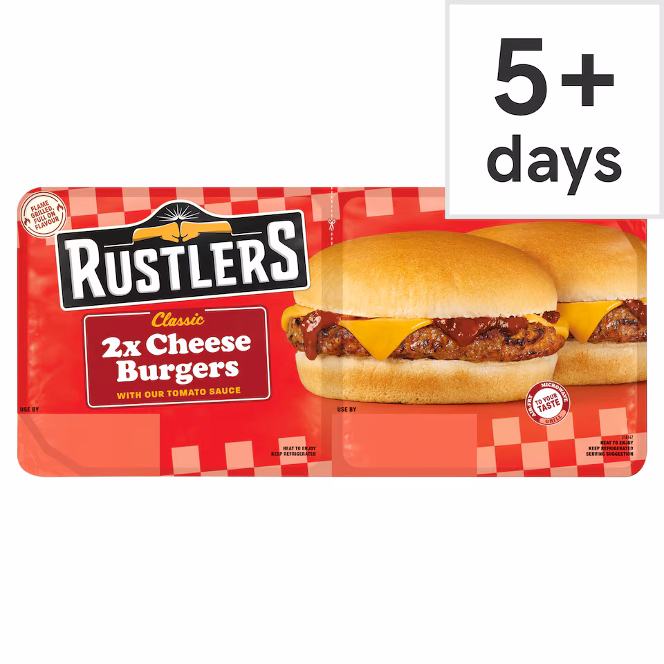 Rustlers 2 Classic Cheeseburgers 222g