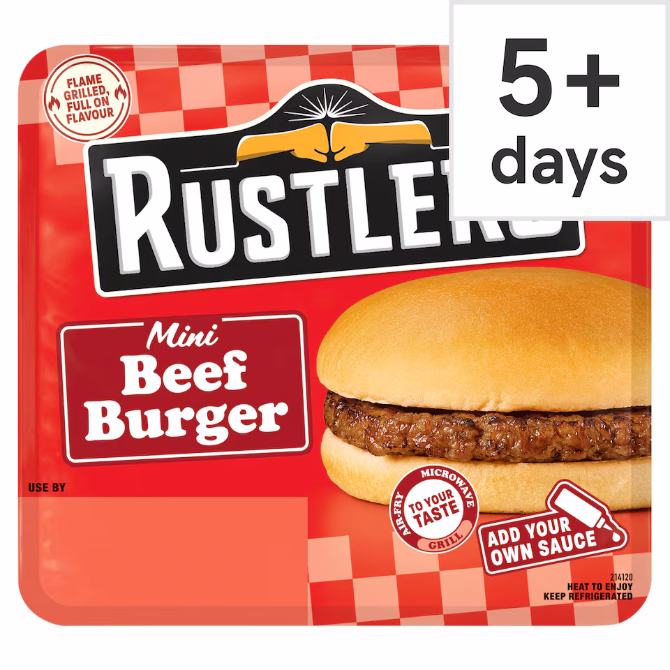 Rustlers Mini Beef Burger 89g