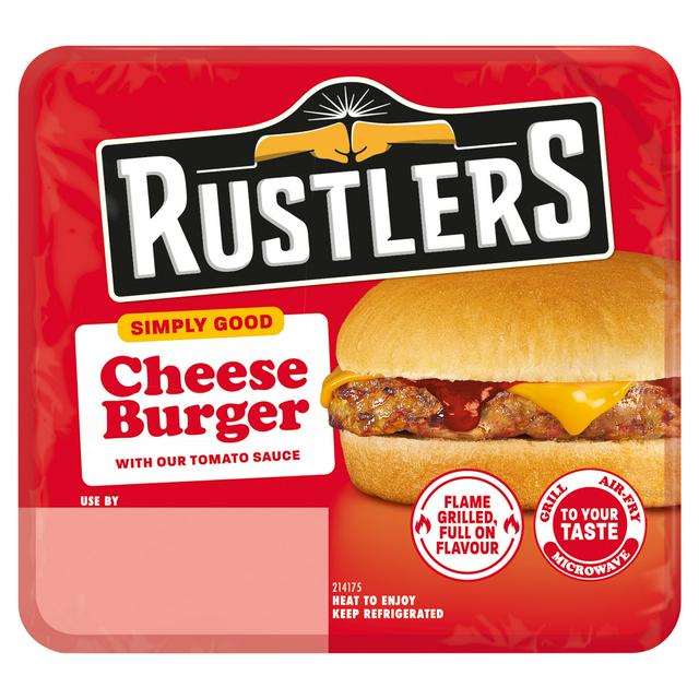 Rustlers Simply Good 111g Cheese Burger