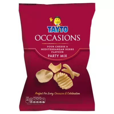 Tayto Four Cheese & Mediterranean Herbs Flavour Party Mix 90g