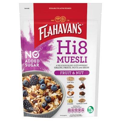Flahavan's Hi8 Muesli Fruit & Nut