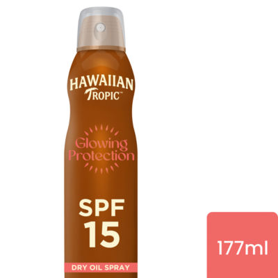 Hawaiian Tropic Glowing Protection Sunscreen Spray SPF 15 177ml