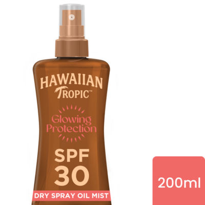 Hawaiian Tropic Glowing Protection Sunscreen Dry Oil SPF 30 200ml