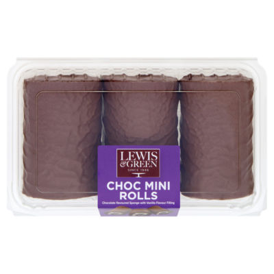 Lewis & Green Choc Mini Rolls 220g