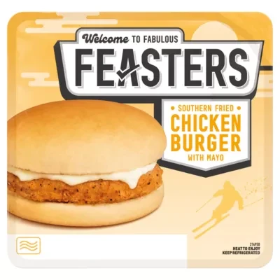 Feasters Southern Fried Chicken Burger 130g