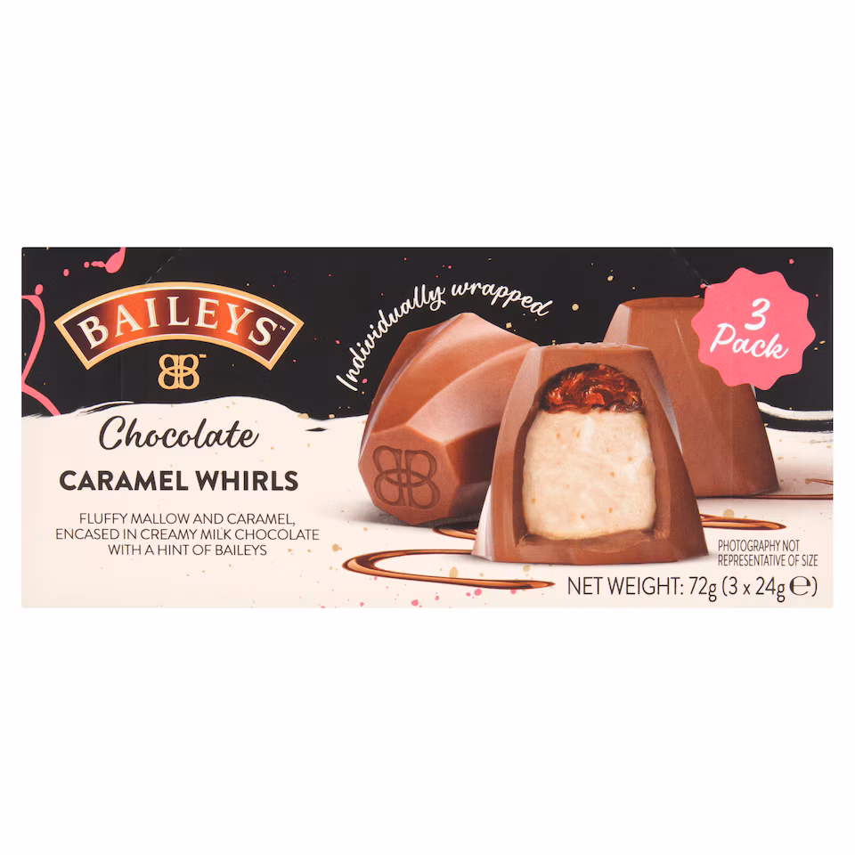 Baileys Milk Chocolate Caramel Whirls 72g