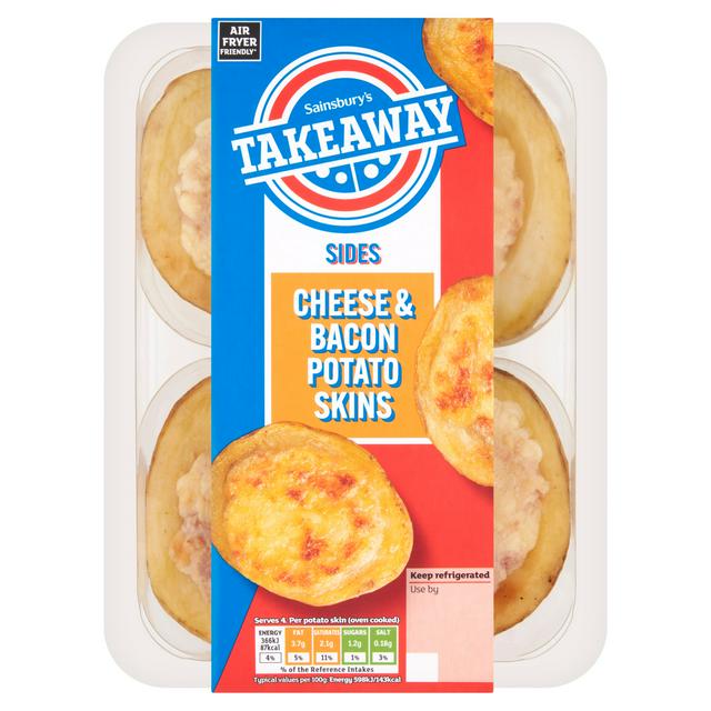 Sainsbury's Cheese & Bacon Potato Skins x4 256g