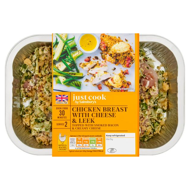 Sainsbury's Just Cook British Chicken Breast with Cheese & Leek 380g
