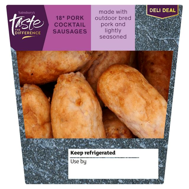 Sainsbury's Pork Cocktail Sausages, Taste the Difference x18 198g