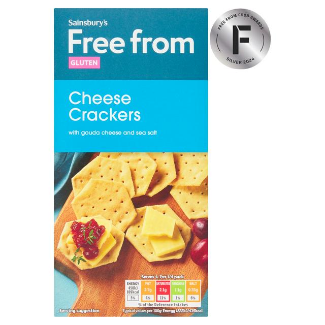 Sainsbury's Free From Cheese Crackers 100g