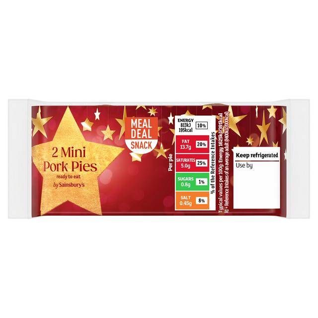 Sainsbury's Mini Pork Pies x2 100g