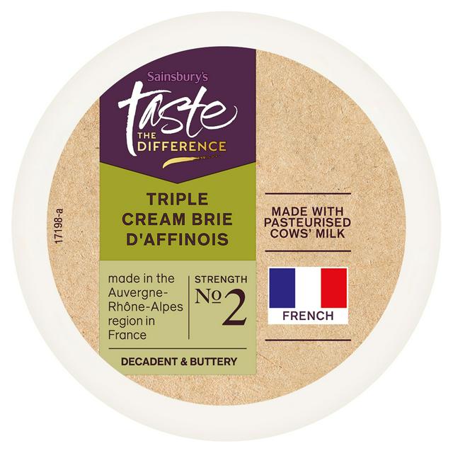 Sainsbury's Triple Cream Brie D’Affinois, Taste the Difference 185g