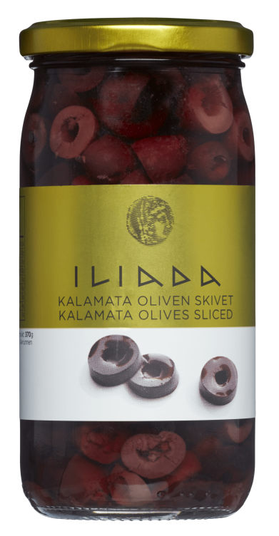 Oliven Kalamata skivet 370g Iliada