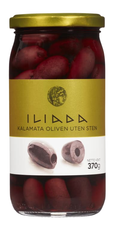 Oliven Kalamata u/Sten 370g Iliada