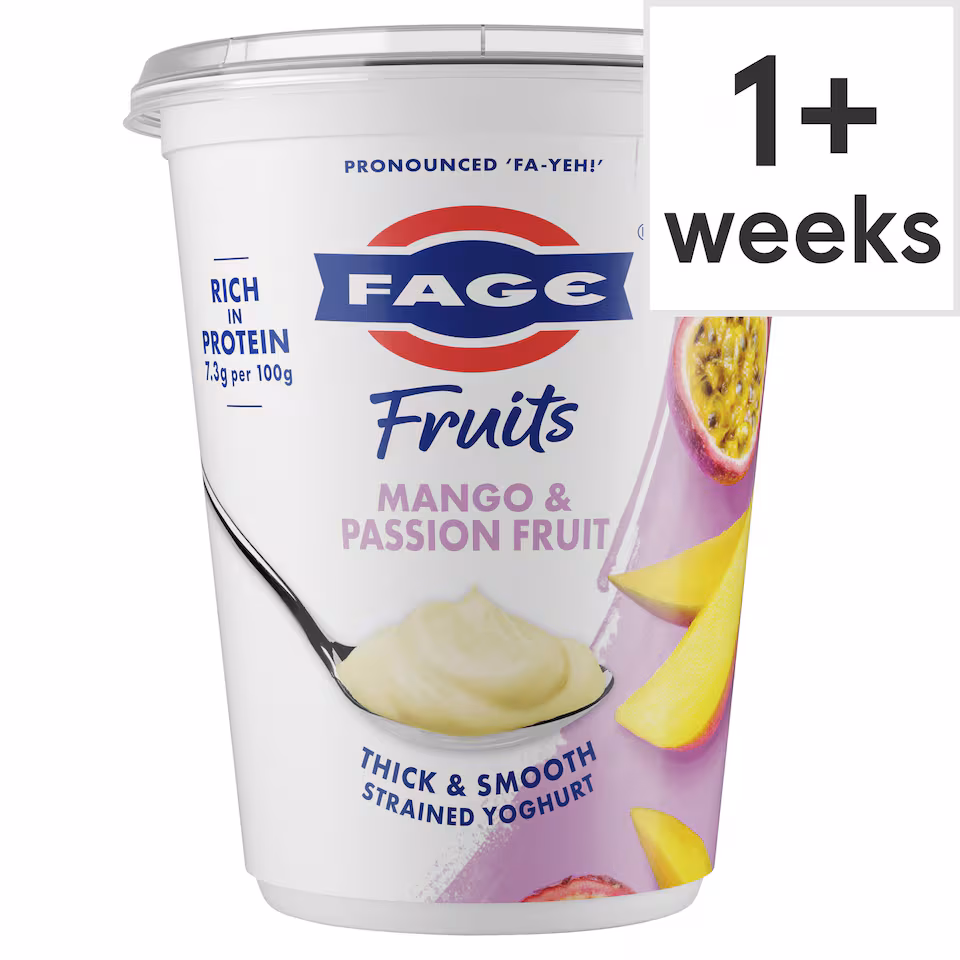 Fage Fruits Thick & Smooth Strained Yoghurt - Mango & Passion Fruit 380g