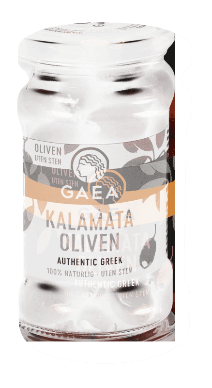 Gaea Oliven Kalamatai uten Stein 290g