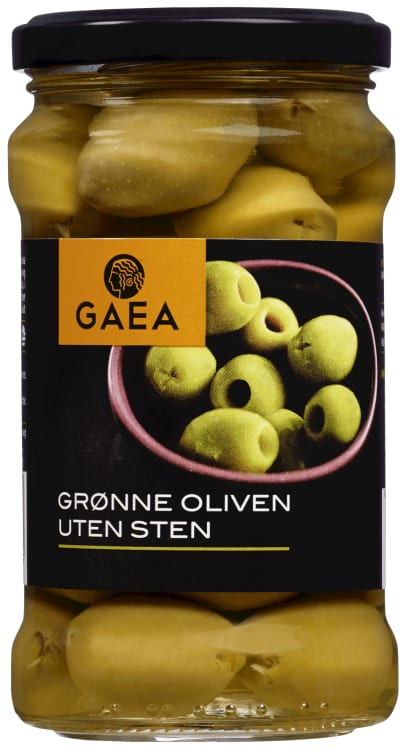 Oliven Grønne u/Sten 290g Gaea