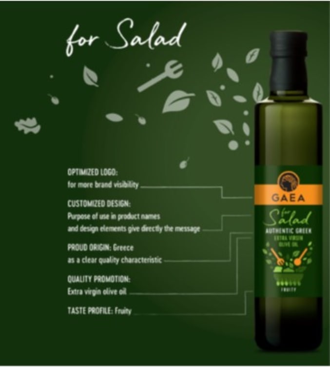 Olivenolje Ex.Virgin Salad 500ml Gaea