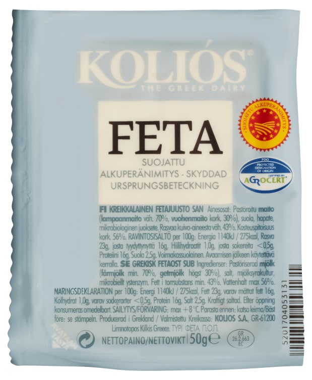 Fetaost Gresk 50g Kolios