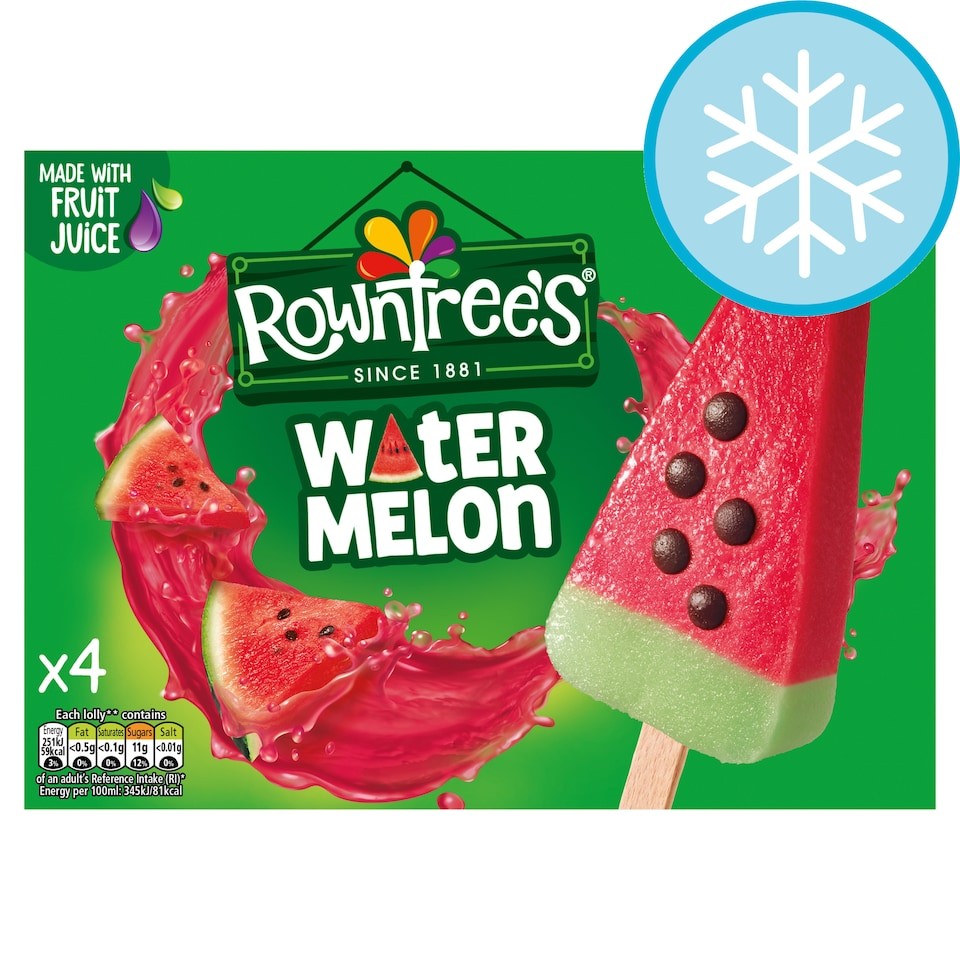 Rowntree's Watermelon Lollies 4 x 73ml