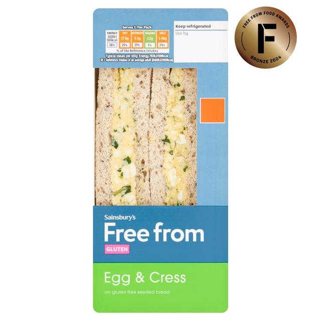 Sainsbury's Free From Egg & Cress Sandwich