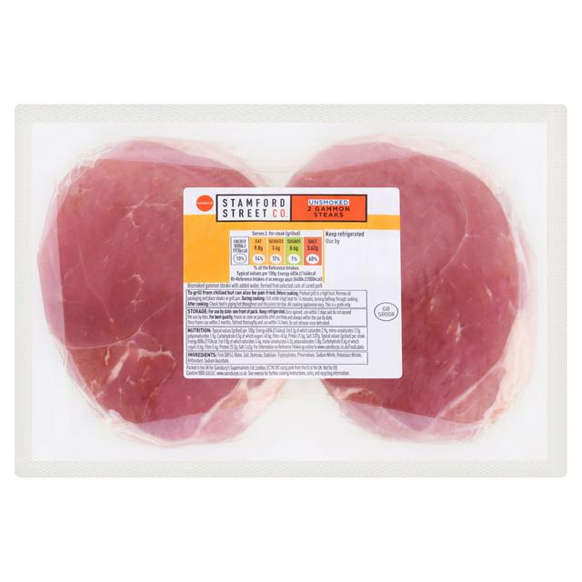 Stamford Street Co. Unsmoked Gammon Steaks x2 300g
