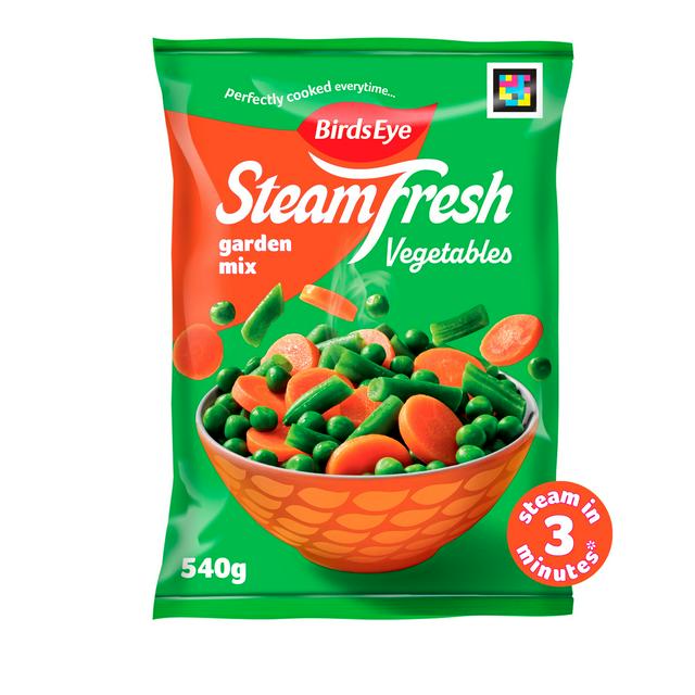Birds Eye Steamfresh Garden Mix Steam Bags x4 540g