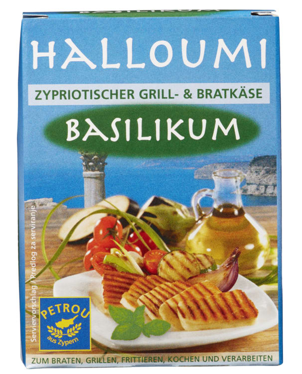 Halloumi m/Basilikum 200g Petrou